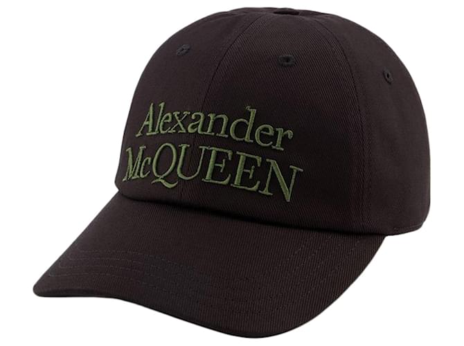 Casquette Stacked - Alexander McQueen - Coton - Noir  ref.1228631